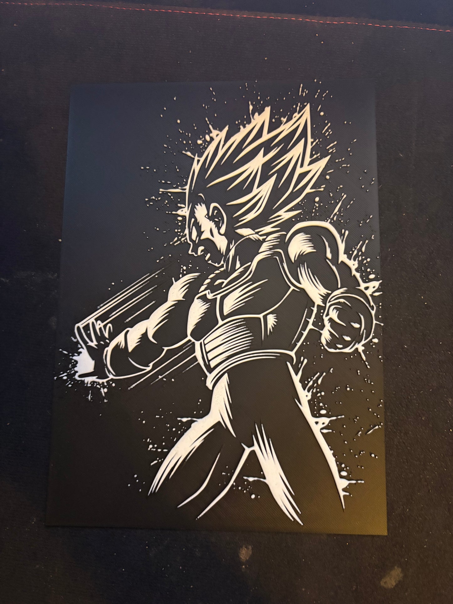 3D Printed Dragon Ball Vegeta Art