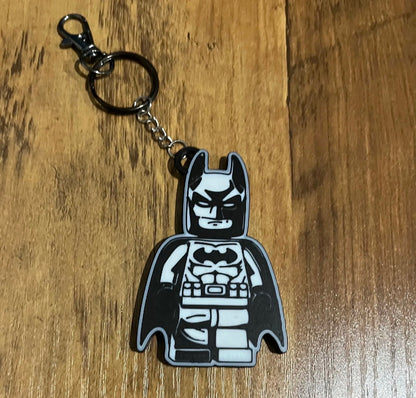 3D Printed Small Batman Keychain (metal keychain not included)