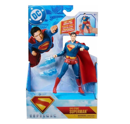 DC Comics, Superman Epic Strike Action Figure, 6-Inch Tall, Authentic Movie Styling