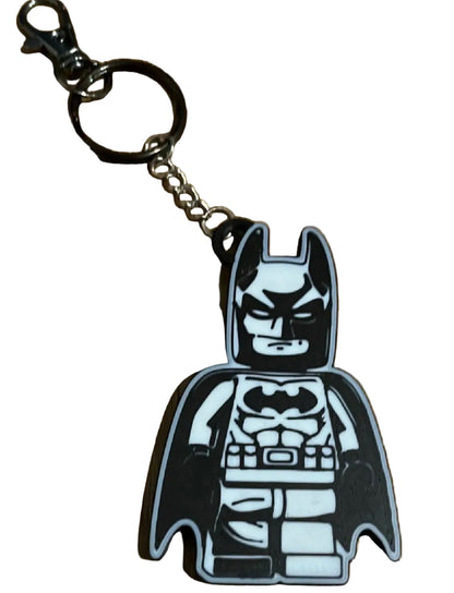 3D Printed Small Batman Keychain (metal keychain not included)