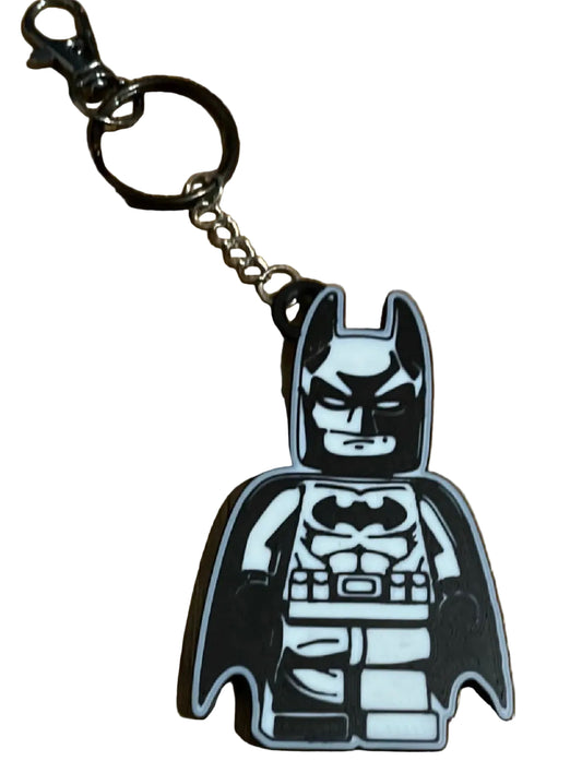 3D Printed Small Batman Keychain (metal keychain not included)
