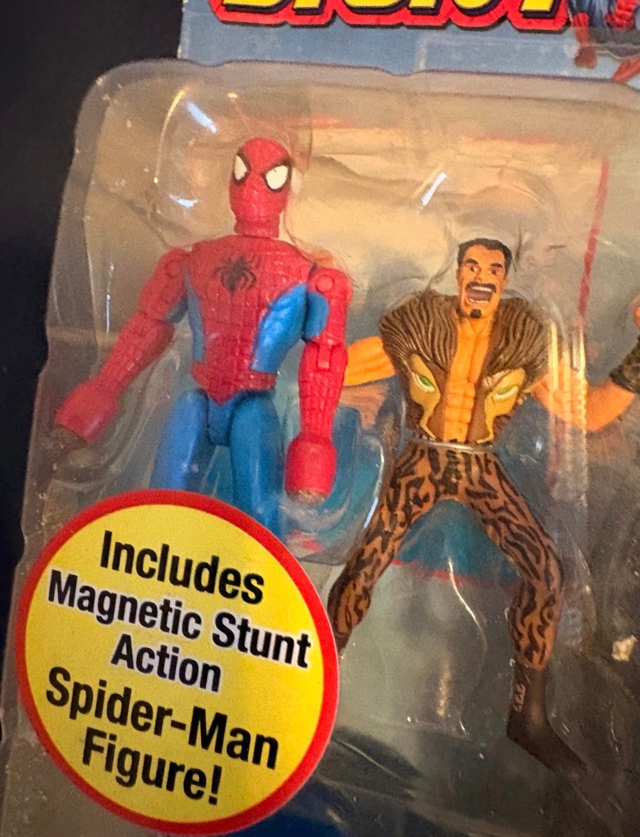Vintage 2005 Spiderman Slide 'N Trap Post Office with Kraven & Door-Smashing Action Toy Biz