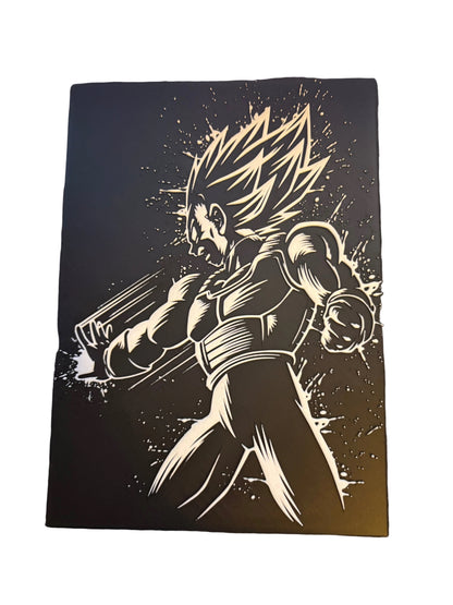 3D Printed Dragon Ball Vegeta Art
