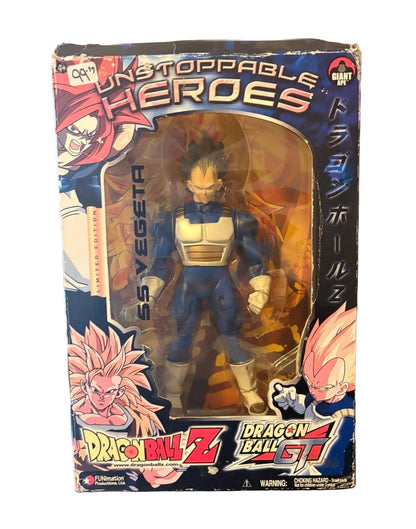 | Dragon Ball Z Movie Collection | SS Vegeta 10" Figure Jakks Factory Sealed