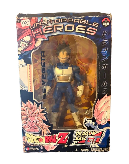 | Dragon Ball Z Movie Collection | SS Vegeta 10" Figure Jakks Factory Sealed