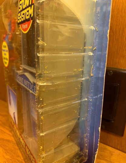 Vintage 2005 Spiderman Slide 'N Trap Post Office with Kraven & Door-Smashing Action Toy Biz